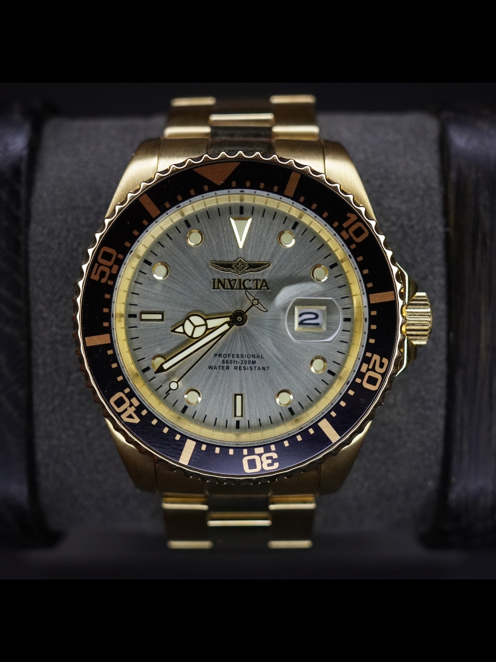 Invicta Pro Diver Men's Watch - 43mm, Gold (22065)